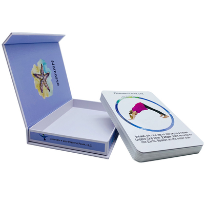 Disegni personalizzati di Yoga Pose Card per il gioco di famiglia Materiale cartaceo e apprendimento didattico