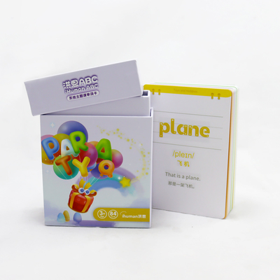 Disegni personalizzati articolo personalizzare gioco di carte per bambini stampato alfabeto numero flash cards
