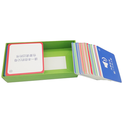 Da 2 a 4 anni Parole di inglese giocattoli di apprendimento Carte con logo personalizzato e flash