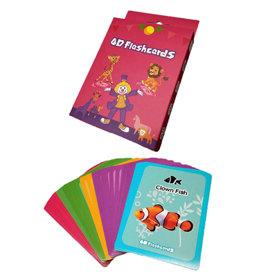 Set combinato offerto richieste personalizzate doppia scatola set di carte flash alfabeto didattico per bambini