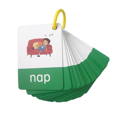 Acque resistenti Bambini Carte di apprendimento Cognizione Flash Carte Materiale ecologico