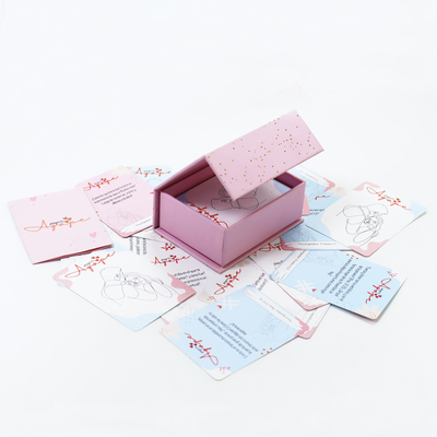 Personalizza il tuo design doppio box set donne Affirmazione positiva gioco di carte per coppie