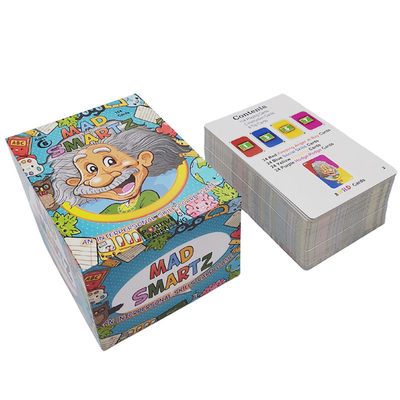 Conversazione educativa per la famiglia gioco di carte di laminazione finitura superficiale