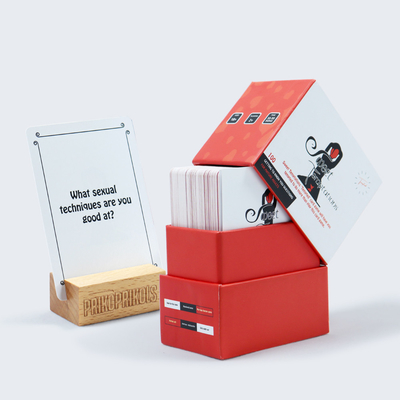 Stampa a colori CMYK in taglia personalizzata Domande per coppie di appuntamenti dolci Cartoline con design Pandora