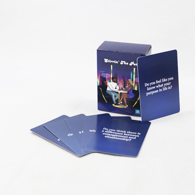 Logo personalizzato Cartoline di carta Giochi Per Uomini E Donne Festa Bevendo Gioco Gioco Stampa