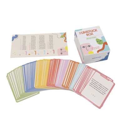 63x88mm o giocattoli divertenti personalizzati per picnic all'aperto Gioco di carte interattivo genitore-figlio
