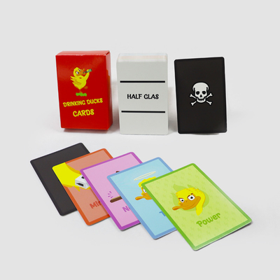 Disegno del logo personalizzato Gioco di carte da bere per adulti Gioco di tavolo divertente