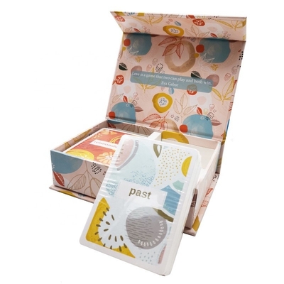 Colori PMS personalizzati Amore doppia coppia carte da gioco con scatola magnetica