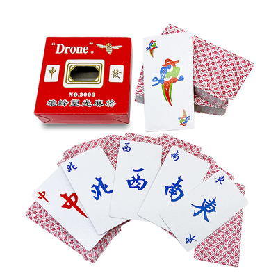 Double Box Set Disegno personalizzato Mahjong Gioco di gioco di carte Divertimento per la festa di vacanza in famiglia