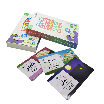 Carte flash ecologiche Carte di pratica personalizzate per l'educazione araba dei bambini