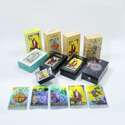 Gioco di indovinella per principianti 78 carte del tarot in diverse lingue con guida