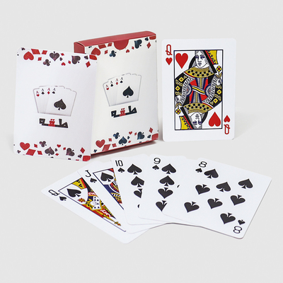 Stampa di mazzi di poker in plastica a prova d'acqua su misura per l'Arabia Saudita Entertainment