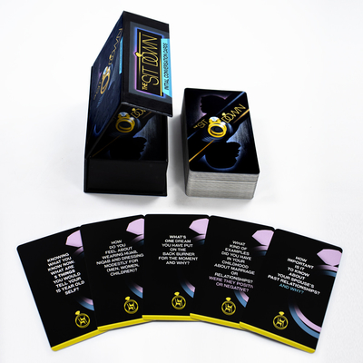 Notturno ubriaco coppia carte di gioco carta di conversazione personalizzata carta di partenza divertimento carta di gioco standard