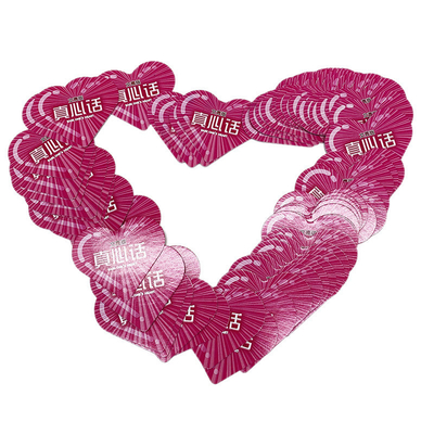 Carte di affermazione a forma di cuore con scatola di stampa personalizzata Desgin vuoto Carte di affermazione positive giornaliere in massa