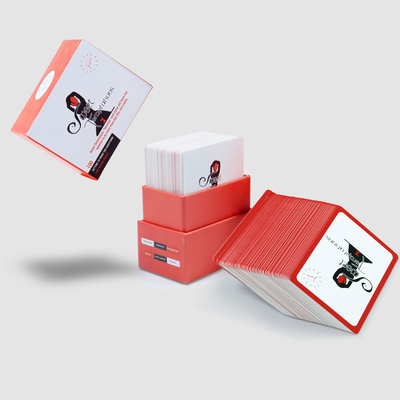 Logo personalizzato Domanda di appuntamento di coppia Conversazioni Gioco di carte Carte di gioco di conversazione dolci stampate con coperchio e scatola base