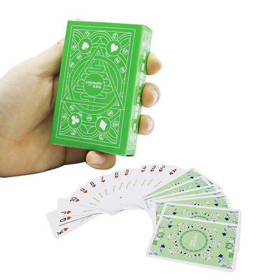 Carte da gioco in carta impermeabile personalizzate per adulti, formato bridge, per aziende