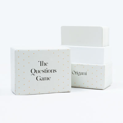 Printing Company Custom Team Question Discussion Card Game Design 100 Question Cards Game with Lid and Base Box Paper