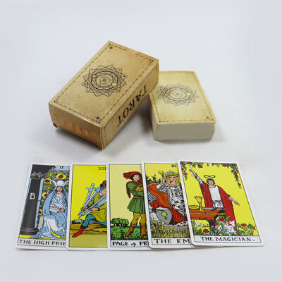 Disegno personalizzato Tarot stampabili con carta nera di 310 grammi e campione gratuito