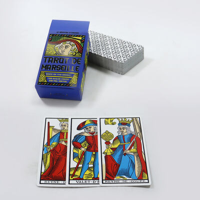 Disegni personalizzati di carte del Tarot con stampa offset CMYK 4 colori e confezionamento in confezione ristrettiva