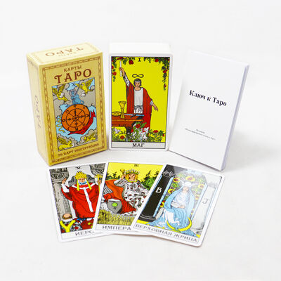 Disegni personalizzati di carte del Tarot con stampa offset a 4 colori CMYK e guida inclusa