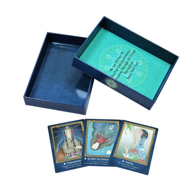 Disegni personalizzati di carte del Tarot con stampa offset a 4 colori CMYK e guida inclusa
