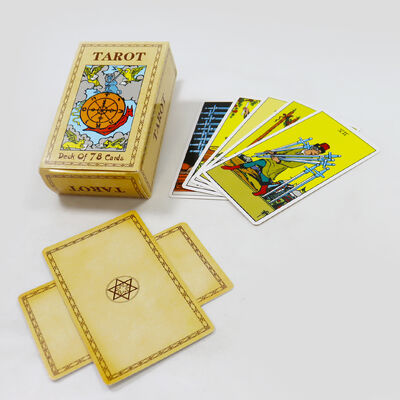 Al dettaglio Disegno personalizzato 310gm Carte Tarot in carta con guida per la divinazione e l'intrattenimento