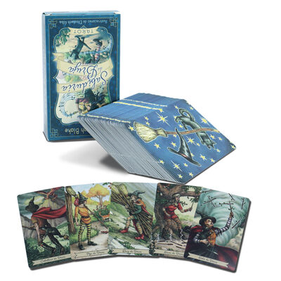 Cartoline Tarot stampabili a taglia personalizzata con carta nera da 310 g/m e colori CMYK/Pantone