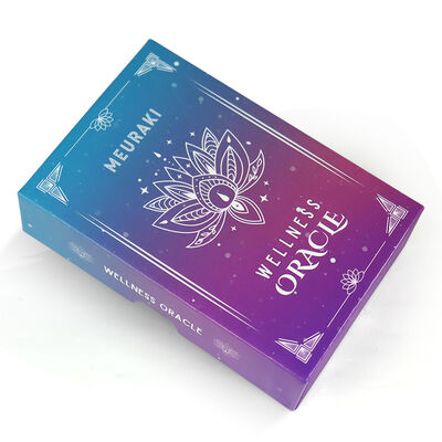 Cartoline di tarot in plastica personalizzate con finitura lucida e confezioni personalizzate per feste e regali