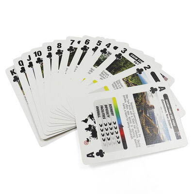 Carte da gioco OEM personalizzate con plastica resistente all'acqua e stampa del logo personalizzato