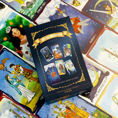 Tarot a taglia personalizzata con stampa offset CMYK a 4 colori