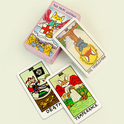 Disegno personalizzato Carte Tarot stampabili eco-compatibili con guida inclusa
