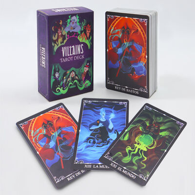 Disegno su misura Disegno a mano Disegno d'oro Disegno di carte da gioco Deck Tarot carte in vendita