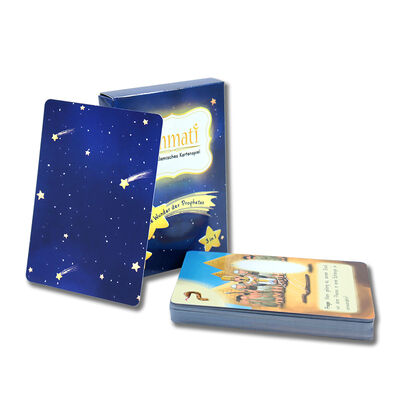 Servizio di stampa di giochi di carte minuscoli personalizzati Design di carte con domande Gioco di carte mafioso personalizzato con scatola