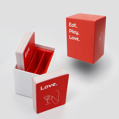 Il tuo disegno ubriaco d'amore Fabbrica di giochi di carte Stampato gioco di carte Deck personalizzato con scatola rossa e pieghevole