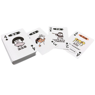 100 carte da gioco su ordinazione delle muffe, carte di plastica del poker di 63x88mm