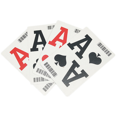 Colore su ordinazione di Logo Printing On Back Side CMYK della carta da gioco del poker